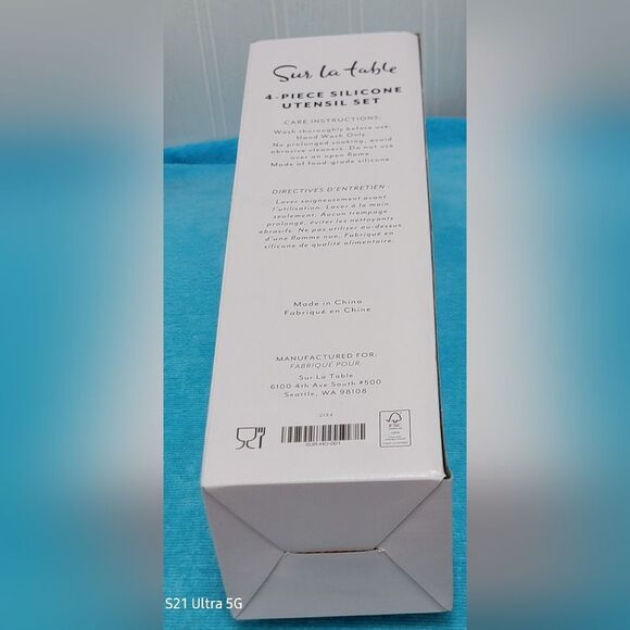 NEW In Box Sur La Table 4 Piece Silicone Utensil Set - Picture 5 of 5